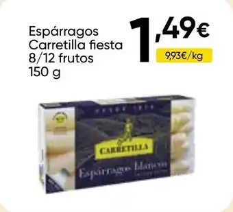 Cash FROIZ CARRETILLA Espárragos fiesta 8/12 frutos oferta