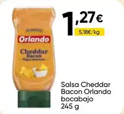 Cash FROIZ ORLANDO Salsa Cheddar Bacon bocabajo oferta