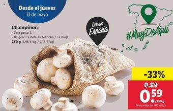 Lidl Champiñon 250g oferta