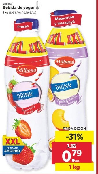 Lidl Bebida de yogur 1 kg oferta