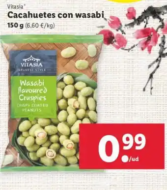 Lidl Cacahuetes con wasabi 150 g oferta