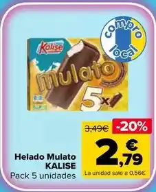 Carrefour Kalise - helado mulato oferta
