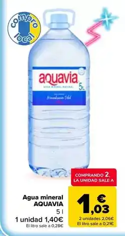 Carrefour Aquavia - agua mineral oferta