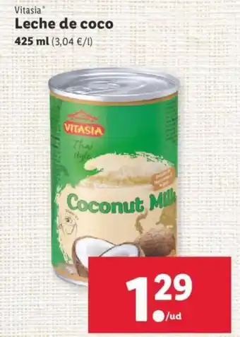 Lidl Leche de coco 425 ml oferta