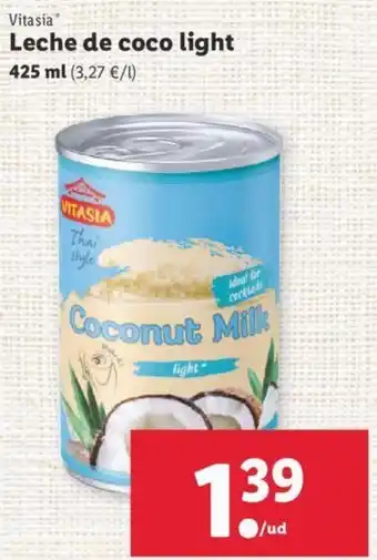 Lidl Leche de coco light 425 ml oferta