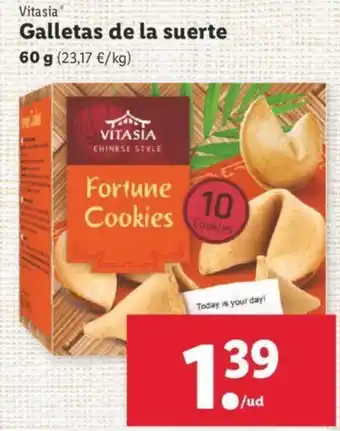 Lidl Galletas de la suerte 60 g oferta