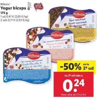 Lidl Yogur bicapa 175 g oferta