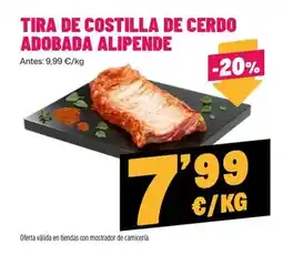 AhorraMas Alipende - tira de costilla de cerdo adobada oferta