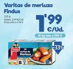 AhorraMas Findus - varitas de merluza oferta
