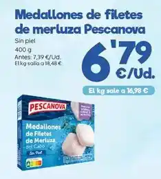 AhorraMas Pescanova - medallones de filetes de merluza oferta