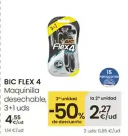 Eroski Bic - flex 4 maquinilla desechable 3+1 uds oferta