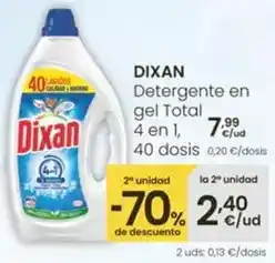 Eroski Dixan - detergente en gel total oferta