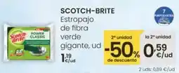 Eroski Scotch-brite - estropajo de fibra verde gigante oferta