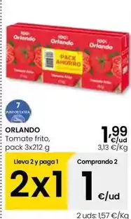 Eroski Orlando - tomate frito oferta