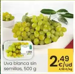 Eroski Uva blanca sin semillas oferta