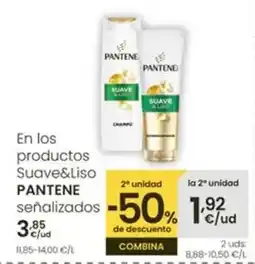 Eroski Pantene - en los productos suave&liso oferta