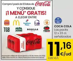 Eroski Coca-cola - los packs oferta