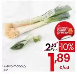 Eroski Puerro manojo oferta