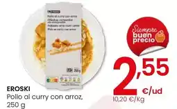 Eroski Eroski - pollo al curry con arroz oferta