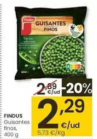 Eroski Findus - guisantes finos oferta