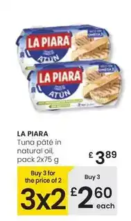 Eroski La piara - tuna pate in natural oil oferta