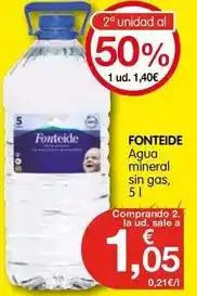 CashDiplo Fonteide - agua mineral sin gas oferta