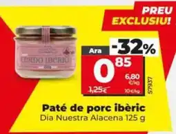 Dia Dia nuestra alacena - paté de cerdo iberico oferta