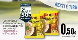 Unide Supermercados Maggi - pasta oriental fusian sabor curry o pollo oferta