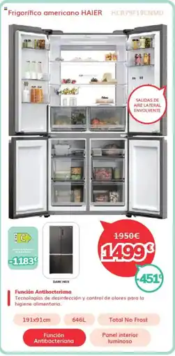 Mi electro HAIER Frigorífico americano HCR79F19CNMD oferta