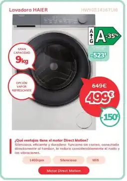 Mi electro HAIER Lavadora oferta