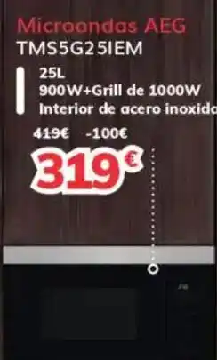 Mi electro AEG Microondas TMS5G25IEM oferta