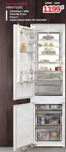 Mi electro HAIER Combi HBW7519C oferta