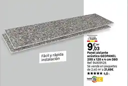 Leroy Merlin Panel aislante acústico GEOPANEL oferta