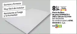 Leroy Merlin Placa de fibra de yeso fermacell oferta