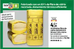 Leroy Merlin ISOVER 22 paneles fibra de vidrio eco oferta