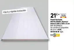 Leroy Merlin Panel fachada metalpanel blanco/ blanco oferta