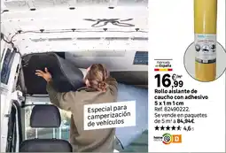 Leroy Merlin Rollo aislante de caucho con adhesivo oferta