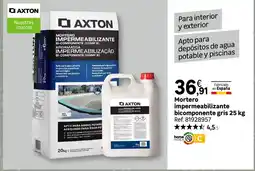 Leroy Merlin ΑΧΤΟΝ Mortero impermeabilizante bicomponente gris oferta