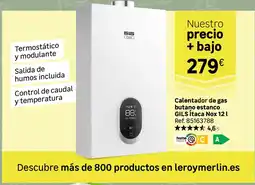Leroy Merlin GILS Calentador de gas butano estanco ítaca nox oferta
