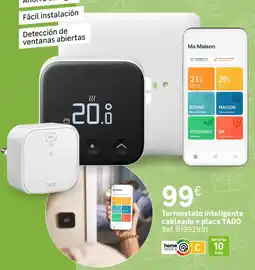 Leroy Merlin TADO Termostato inteligente cableado + placa oferta