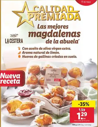 Lidl Las mejores magdalenas de la abuelá oferta