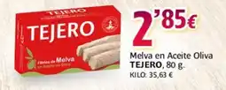 Alsara Supermercados TEJERO Melva en Aceite Oliva oferta