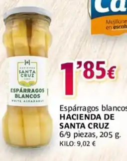 Alsara Supermercados HACIENDA DE SANTA CRUZ Espárragos blancos oferta