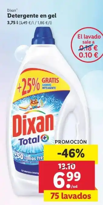 Lidl Detergente en gel 3,75 l oferta