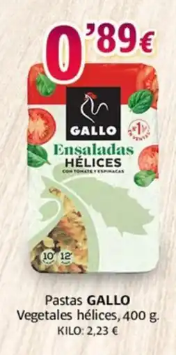 Alsara Supermercados GALLO Pastas Vegetales hélices oferta