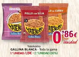 Alsara Supermercados GALLINA BLANCA Yatekomo Toda la gama oferta