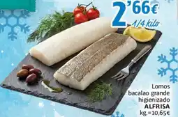 Alsara Supermercados ALFRISA Lomos bacalao grande higienizado oferta