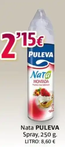 Alsara Supermercados PULEVA Nata Spray oferta