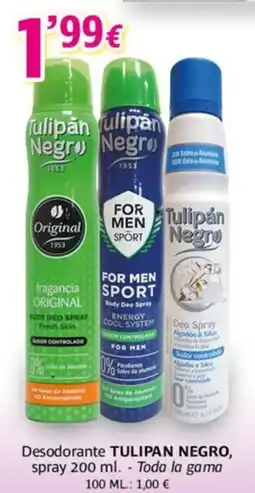 Alsara Supermercados TULIPAN NEGRO Desodorante oferta