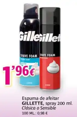 Alsara Supermercados GILLETTE Espuma de afeitar spray oferta